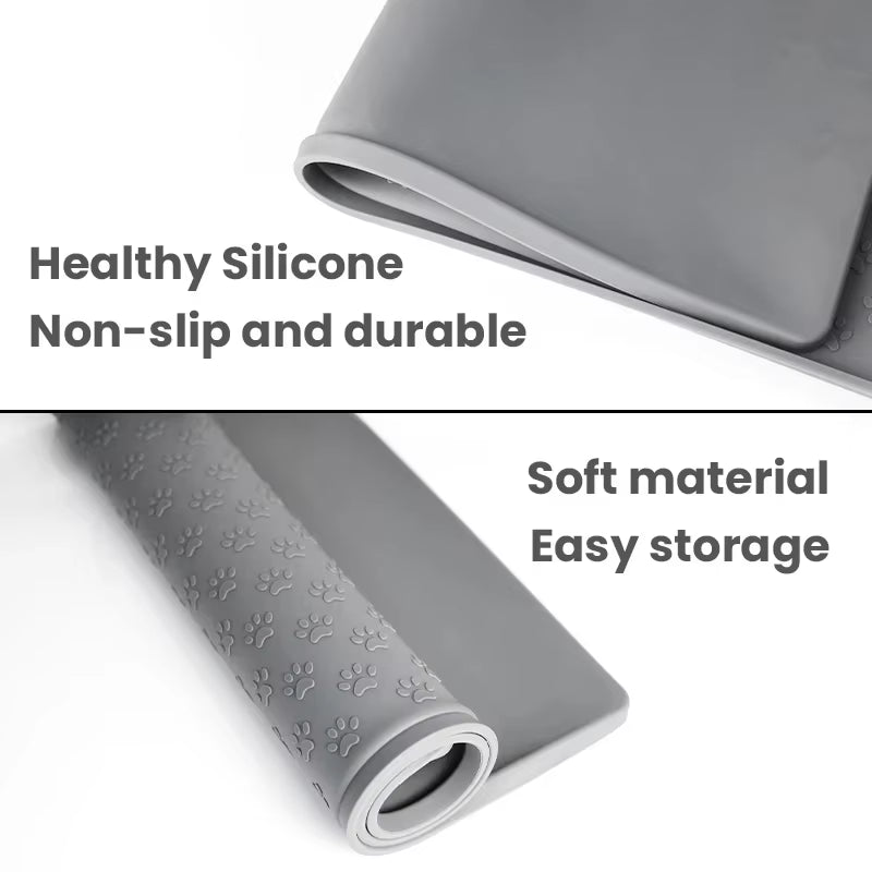The SplashGuard™: Alfombrilla de Comida Antideslizante y Premium