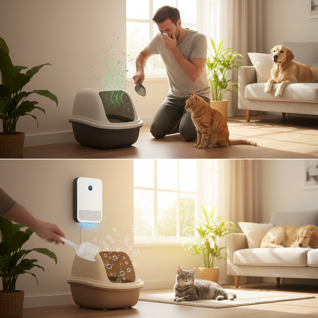 The OdorSense™ Purifier: Desodorizador Inteligente de Arena