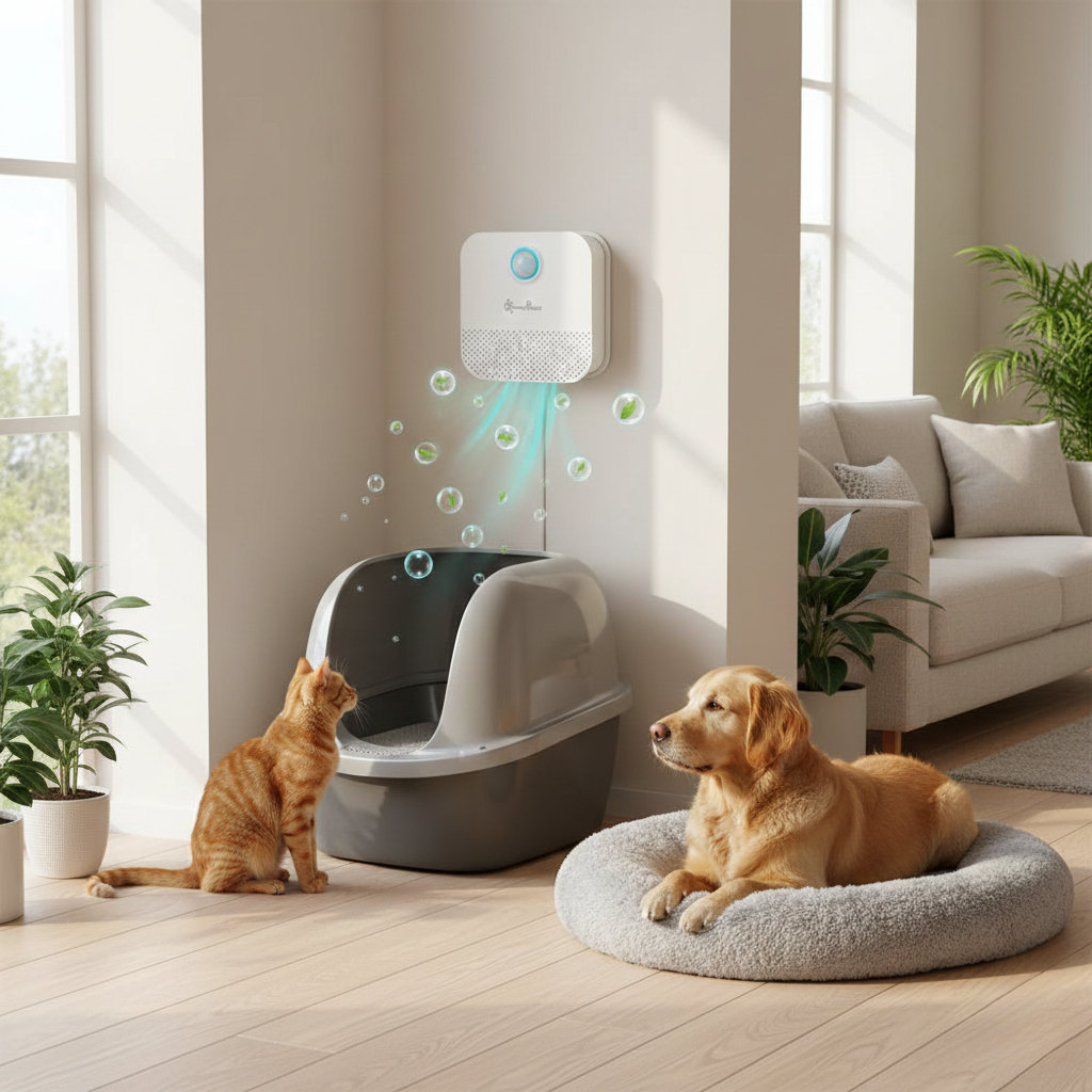 The OdorSense™ Purifier: Desodorizador Inteligente de Arena