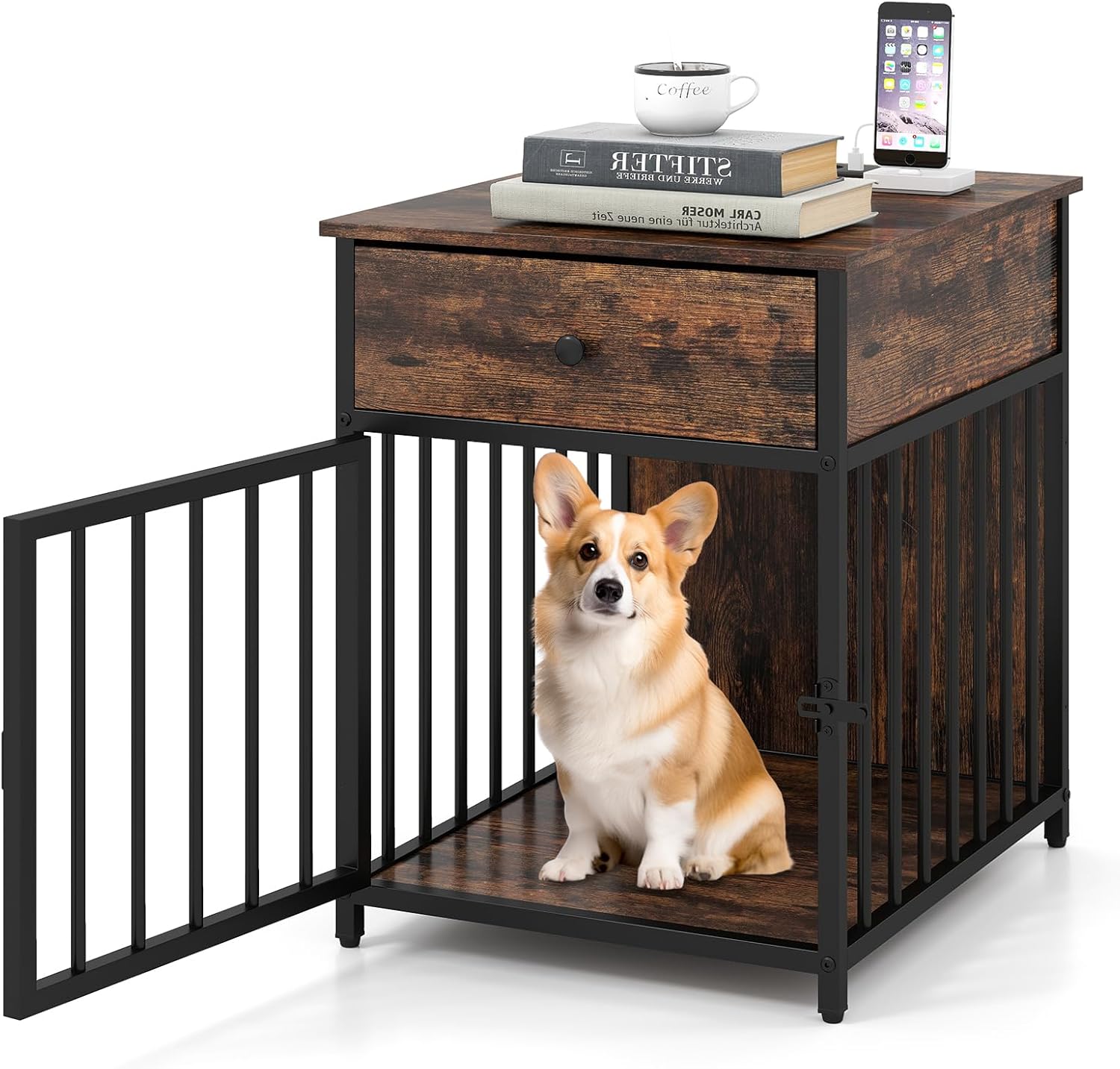 The SideTable Den: Guarida de Lujo con Estación de Carga Inalámbrica