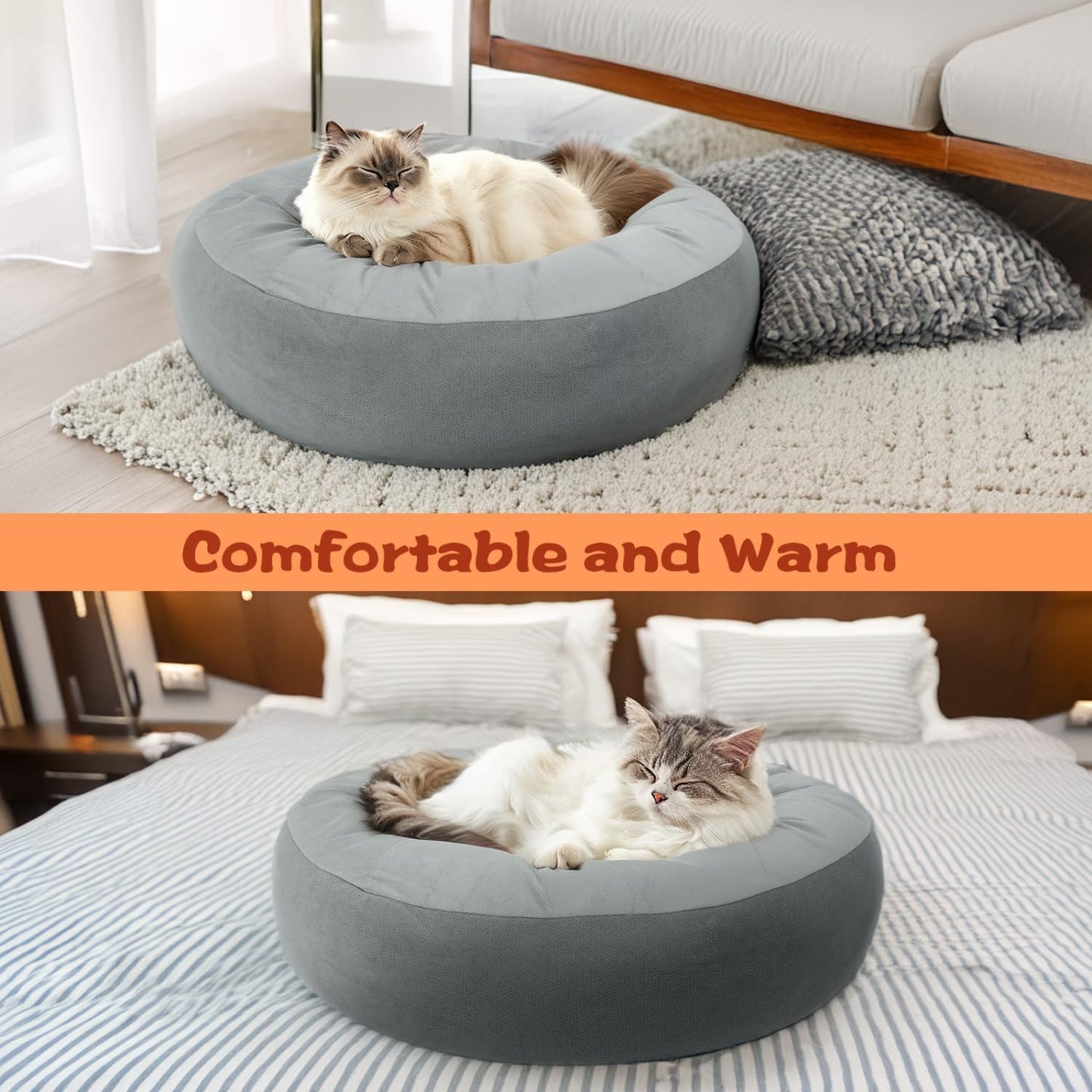 Nobleza Cama Eléctrica Para Gatos Y Perros 50X50 Cm, Almohadilla Térmica Interior Con Temporizador Y Temperatura Ajustable Para Mascotas Pequeños