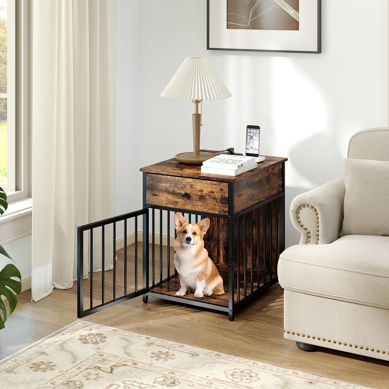 The SideTable Den: Guarida de Lujo con Estación de Carga Inalámbrica